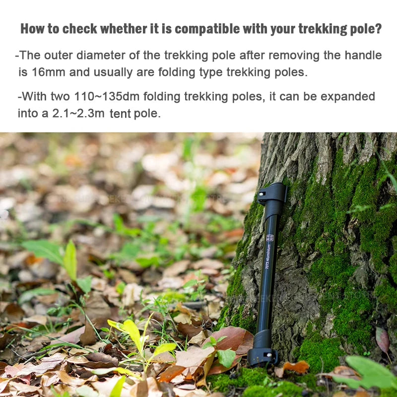 Trekking Pole Adapter Turn Into Tent Pole for Awning Shade Canopy Accessories Outdoor Hiking Ultralight Camping Equipment