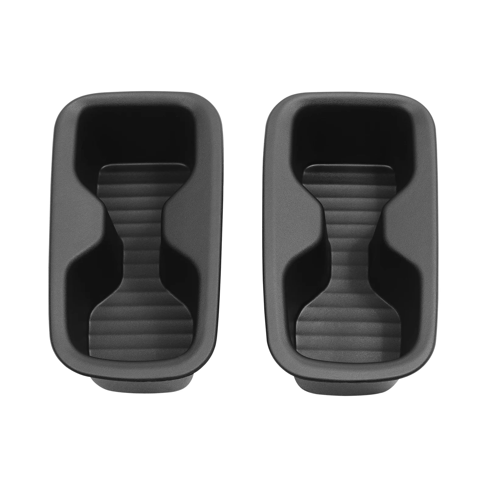 Smabee for Hyundai Santa Fe 6/7 Seats 2024-2026 (2 Row Only) Door Side Cup Holder Insert Shock-Absorbing Storage Tray 2pcs