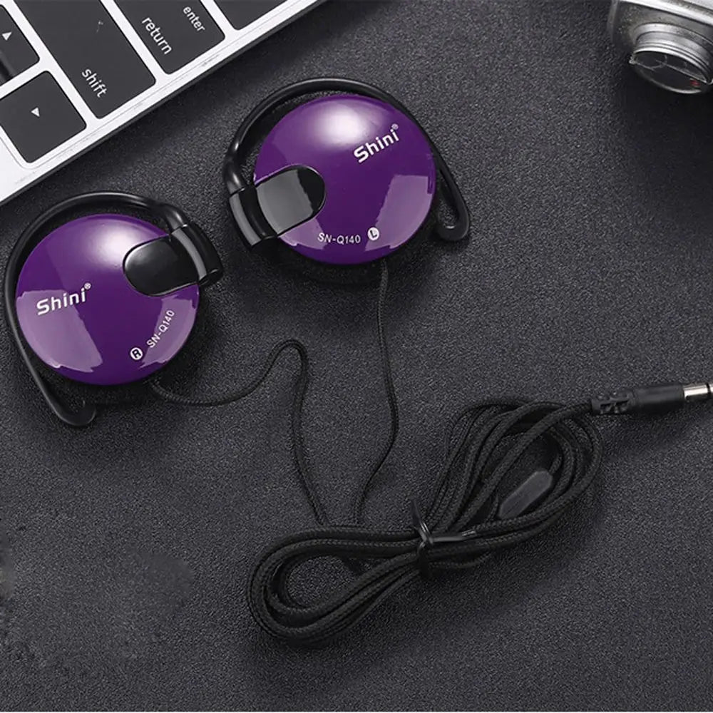 Bass Stereo Sport Wired Earpiece Ear Hook Headset Earphone Headphone