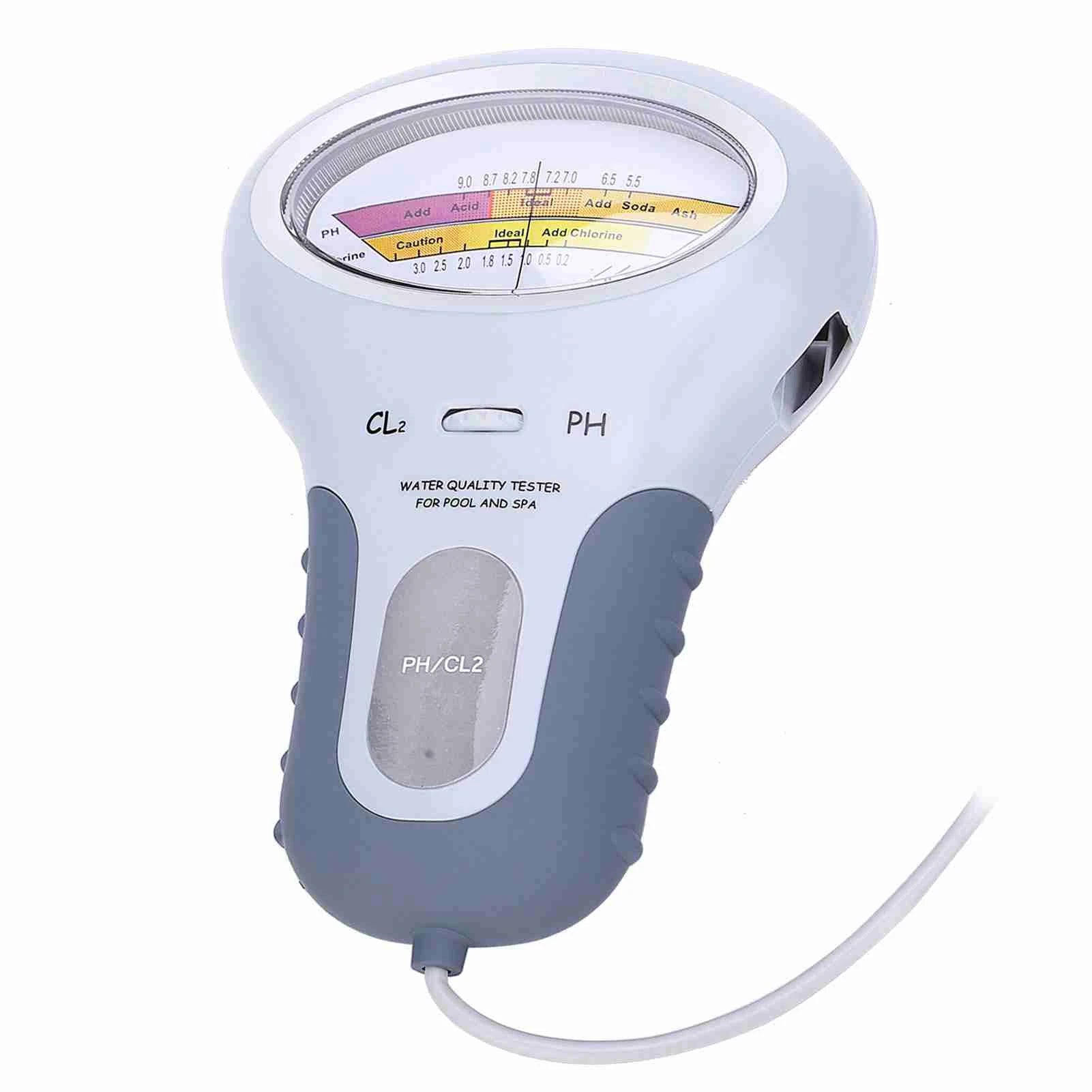 Chlorine Tester Chlorine PH Tester For Swimming Pool Spa PC‑102 Water Quality Analyzer With Probe Water Quality Analyzer