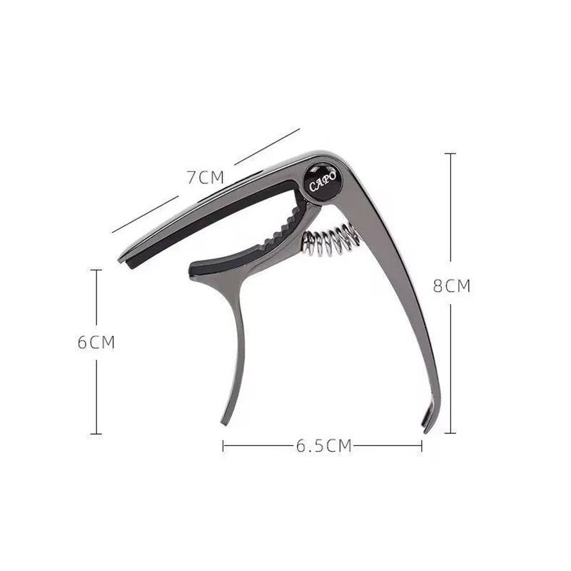 Metal Guitar Capo Guitar Tuner Clamp Zinc Alloy Professional Key Trigger Capo for Acoustic Electric Guitar with Rubber Grip