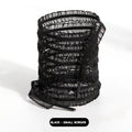 1 pairs Elastic Lace Shoelaces with Ruffled Trim - Fairy wind shoelaces with wooden ear edge（white/black）