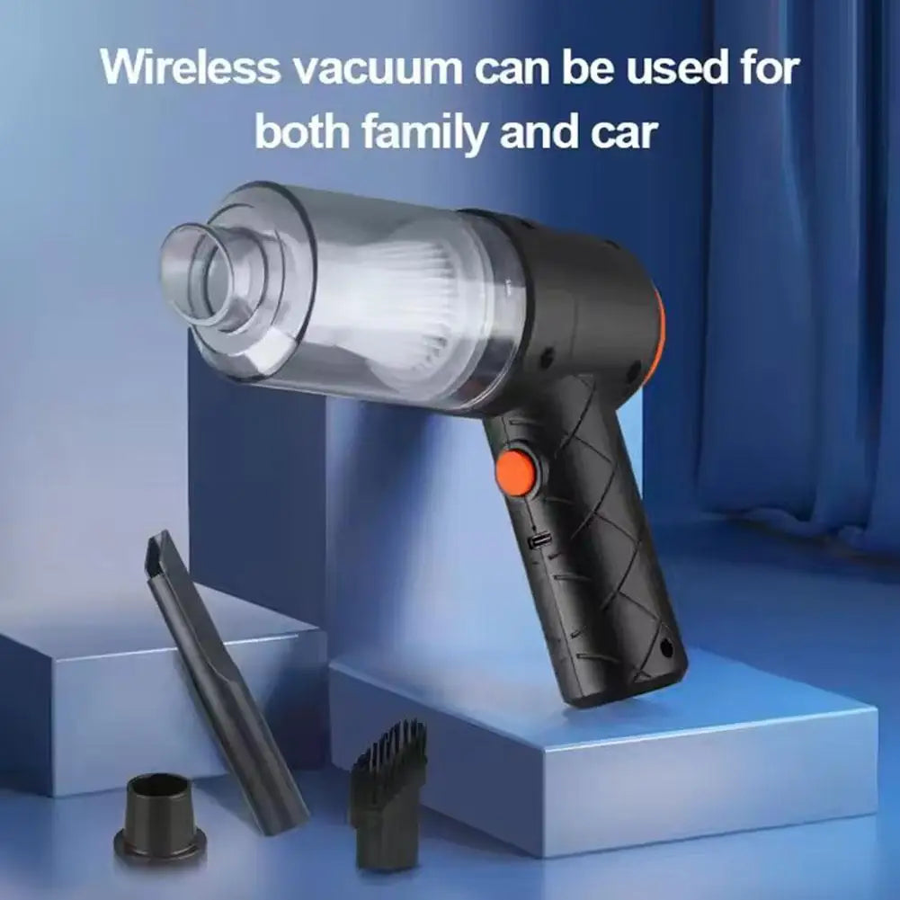 Mini Car Wireless Vacuum Cleaner Portable Strong Suction Household Cleaning Equipment Handheld Dust Collector Car Dust Blower