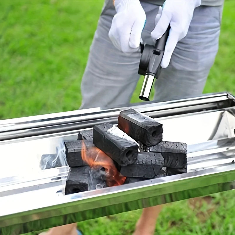 Outdoor Portable Hand Cranked Blower, Household Barbecue Charcoal Assisted Combustion Blower