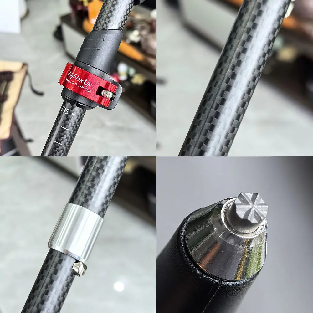 Adjustable Carbon Fibre Outdoor Trekking Poles EVA Cork Quick Adjustable Locks 1pc/2pcs Walking Sticks Ultralight Poles for Men