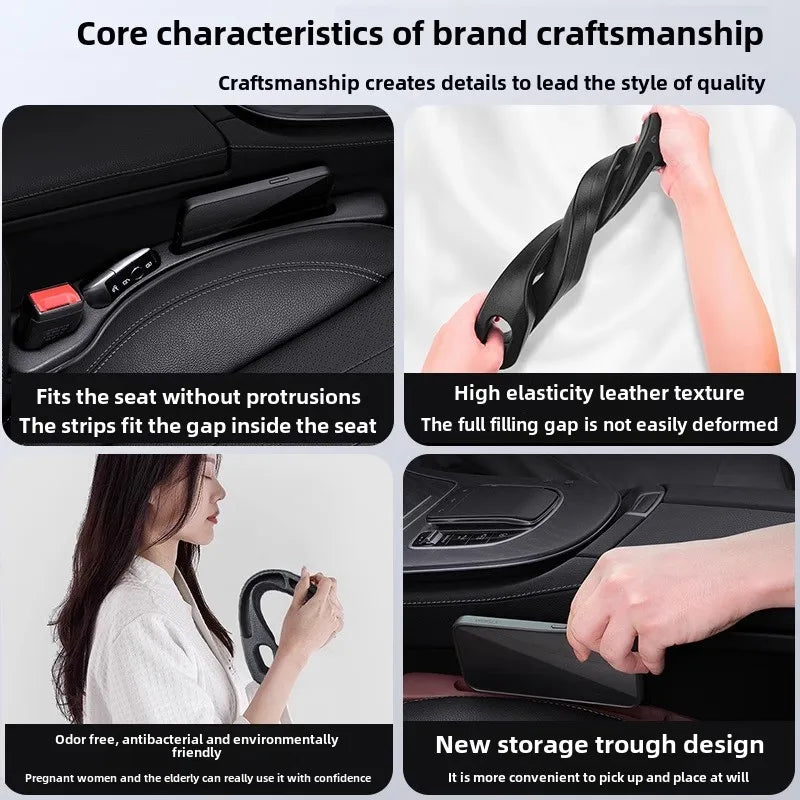 For Toyota RAV4 RAV 4 XA30 2006~2012 Car Seat Gap Filler Strip With 2 Grooves Bendable Leak-proof Plug Sealing Strip Accessories