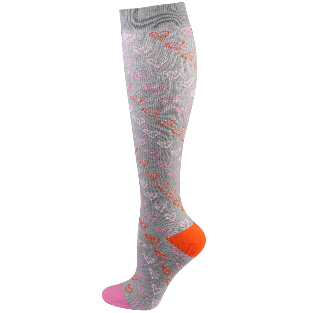 Compression Socks for Men and Women Medical Althetic Diabetes Varicose Veins Sports Socks for Running Cycling Travel Flight