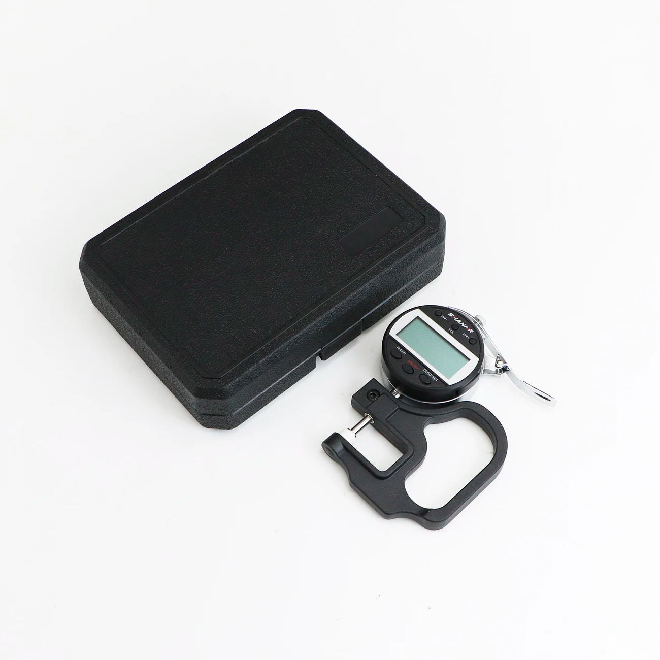 SHANHR Digital Thickness Gauge 0-10/0-25 mm, 0.01 mm Precision Measuring Tool for Leather and Glass