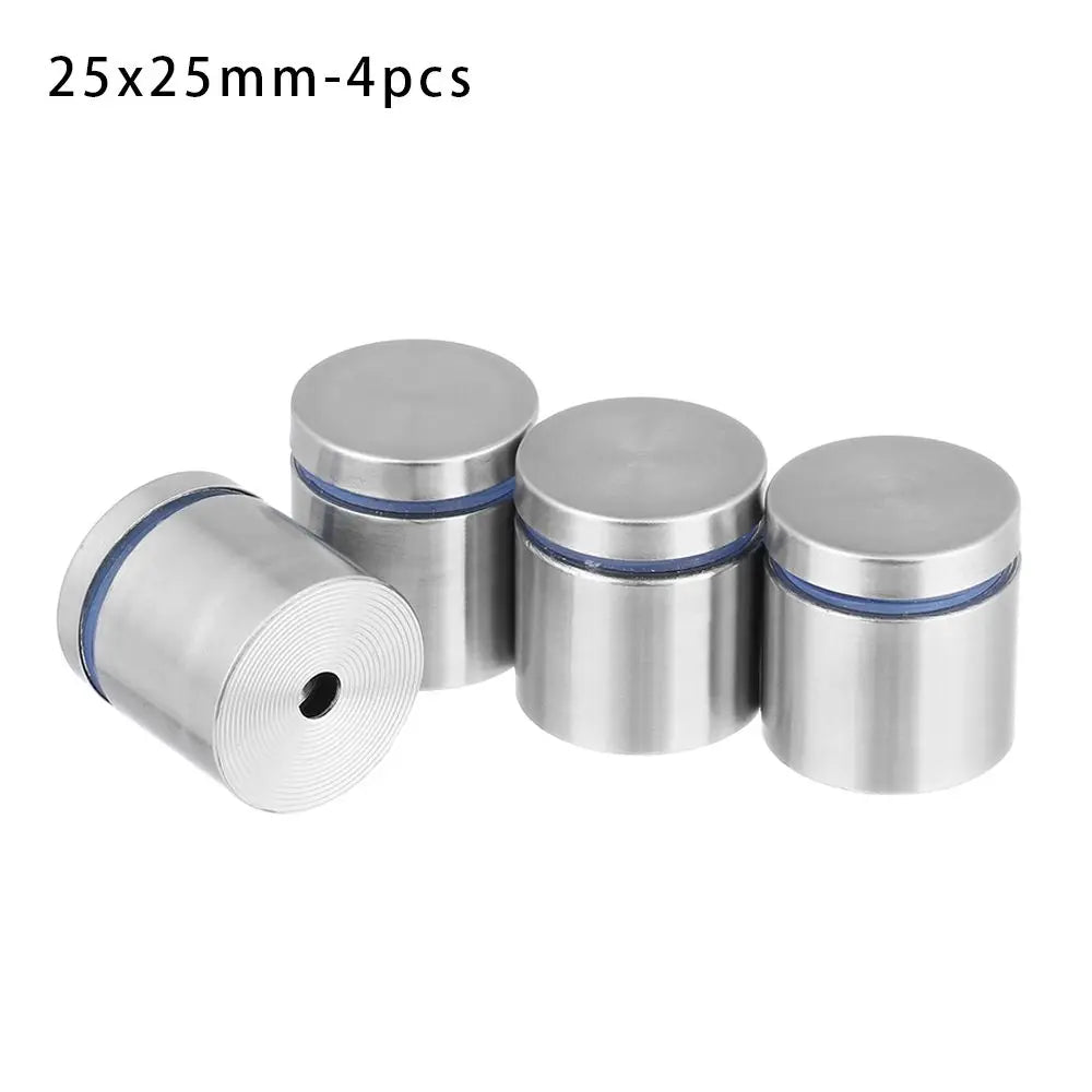 4/6/10Pcs Advertising Signboard Fixed Screw Glass Acrylic Advertisement Standoffs Stainless Steel Nails Durable Spacer Holder