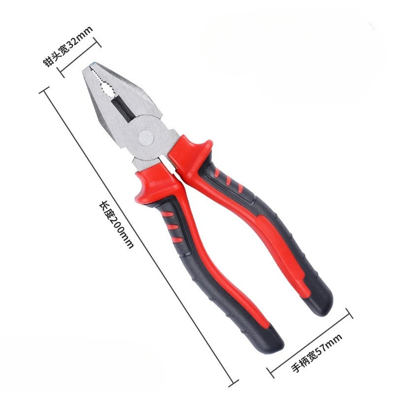 Electric Wire Pliers Large Opening Sharp Multifunction Tool for Cutting Twisting Gripping Metal Wires Heavy Duty Industrial Tool