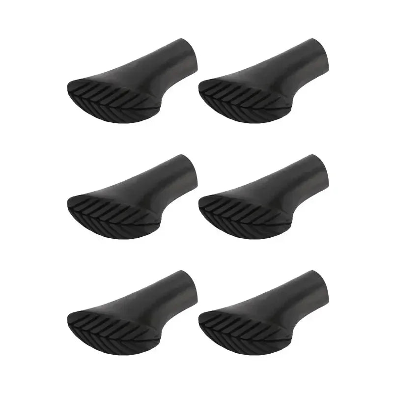 1/6PCS Trekking Poles Cane Tip Protector TPR Rubber Pad Buffer Replacement Tip Hiking Mountaineering Non-Slip Rubber Sleeve