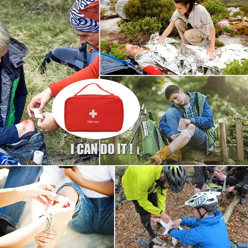 184-piece home emergency kit for outdoor hunting, hiking, camping, etc. Multifunctional outdoor first aid kit