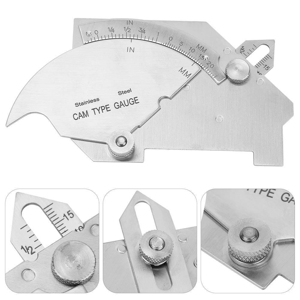 AL1063 MG-8 Weld Gauge Seam Inspection Ruler Bridge CAM Ruler Degree Angle Welding Gage Stainless Steel Welding Measure Tool