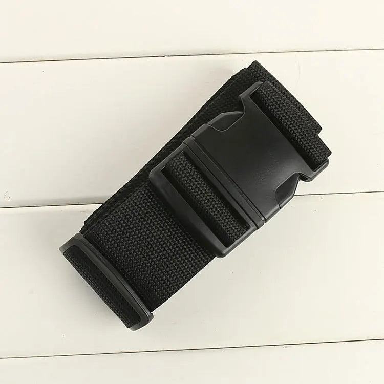 Straight Shaped Luggage Straps for Suitcase, Polyester Luggage Belt with Adjustable Release Buckle Travel Accessory