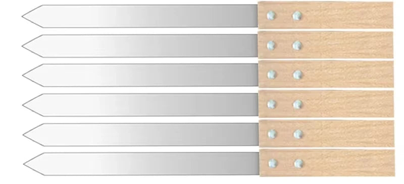 Stainless Steel Kebab Skewers 55cm/50cm/44cm/40cm Skewers Shish Kebab Turkish Persian Koubideh Iranian Mediterranean Brazilian