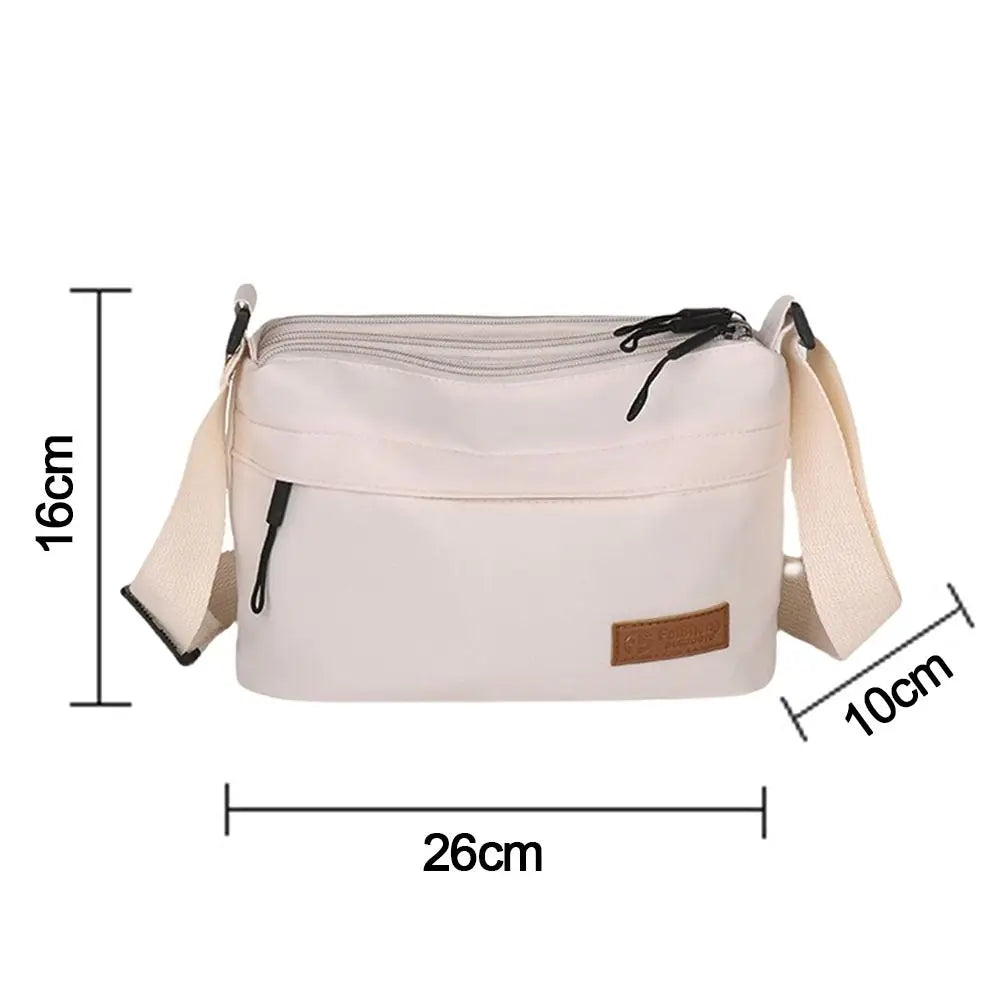 Fashion Multi Pocket Single Shoulder Bag Reusable Simple Versatile Messenger Bags Large Capacity Tote Bags for Women