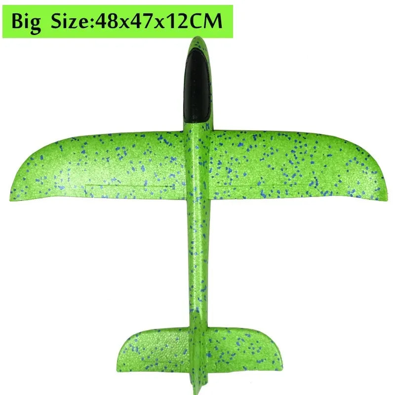 18.9" Large Foam Airplane Toys - Hand Throwing Glider Outdoor Flying Toys for Kids Birthday Gifts Sport Party Favors