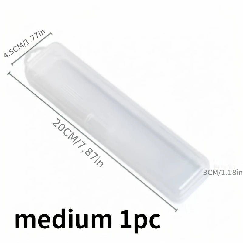 Clear Portable Toothbrush Toothpaste Case Dustproof Travel Oral Storage Box