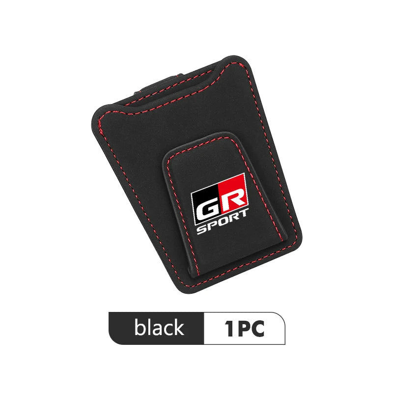 For Toyota Multifunction Car Glasses Clip Auto Suede Sunglasses Card Storage Clip C-HR CHR Logo 2016 2017 2018 2019 2021 2022