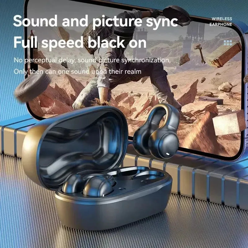 NEW Model M47+ Wireless Earbuds Bluetooth Headset Charging Earphones Bone Conduction Headphones Sport With Mic Free Ergonomics