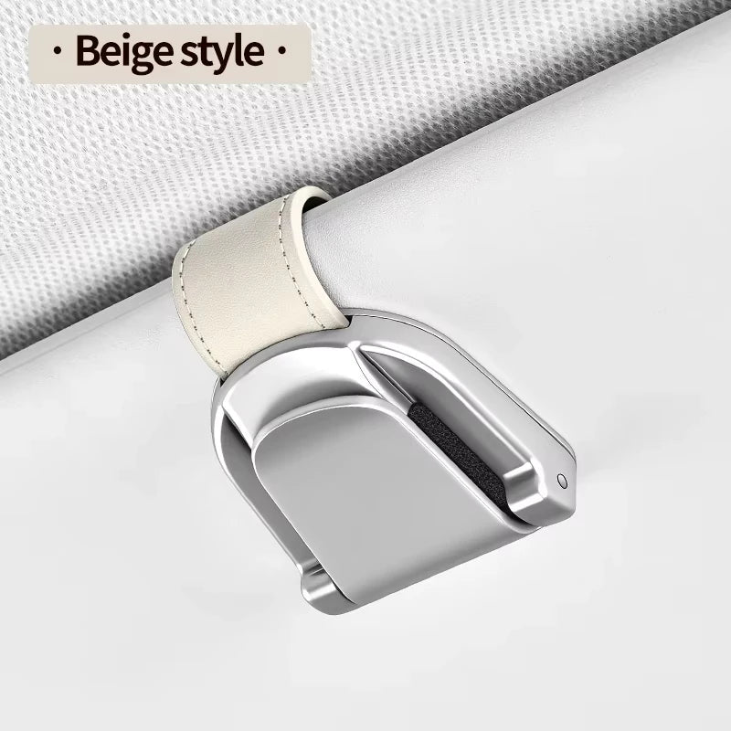 Luxury Alloy Car Eyeglass Holder Glasses Storage Clip For Auto Interior Organize Accessories Car Card Sunglasses Storage Holder