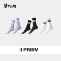 3pairs  Grip Socks for Women, Non Slip Pilates Yoga Socks with Double Stripes Non Slip Socks for Workout, Ballet, Athletic Socks