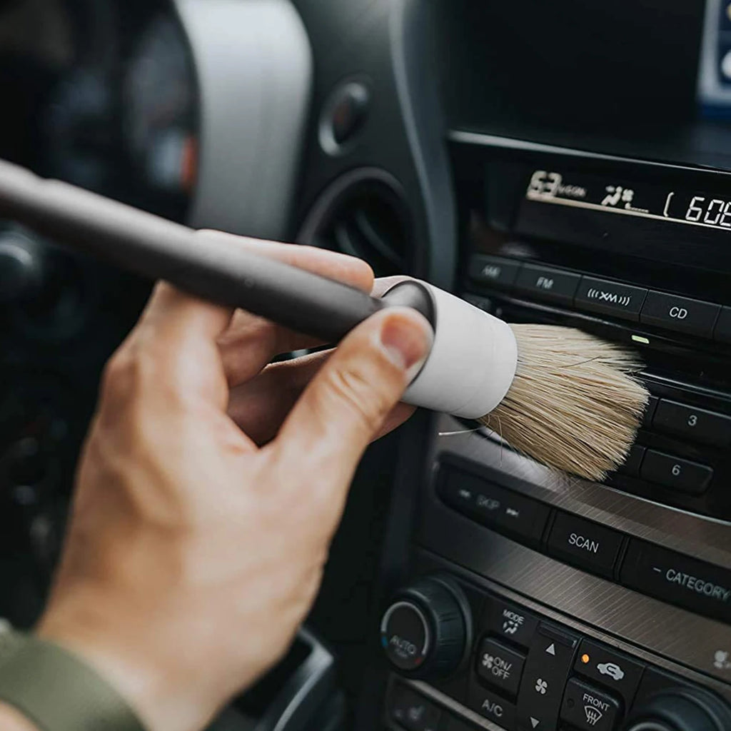 Car Detailing Brushes 5PCS Different Sized Car Detailing Brush Set Not Scratching Detailing Kit Premium Dense Car Detail Brushes