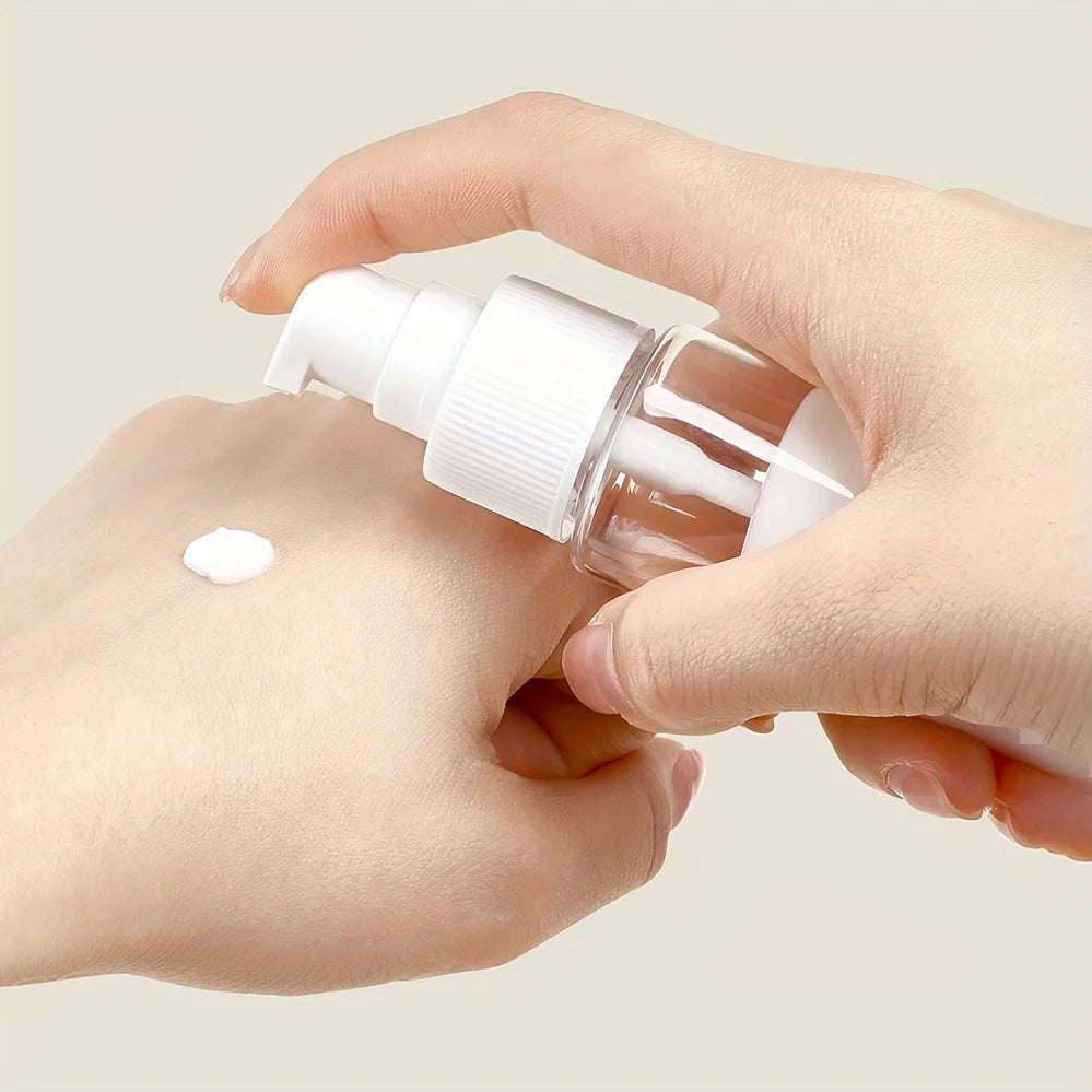 11pcs/set PET black and white travel portable separate bottle shampoo bath lotion toner lotion essence separate package