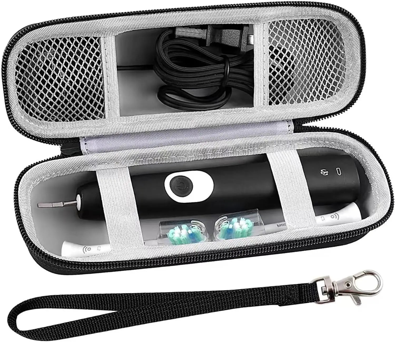 Toothbrush Travel Case for Oral-B Pro 1000 2000 3000 3500 5000 7500/ for Philips Sonicare Protective Clean 4100 6100 5100 6500