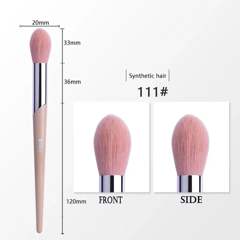 1pcs Makeup Brush Face Contour Powder Foundation Bronzer Cream Blush Eyeshadow Smudge Eyeliner Fashion Fenty Style Beauty Tool