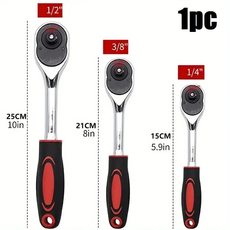 1/4 ",3/8" and 1/2 "Quick Ratchet Wrench Quick Drop Socket Wrench Chrome Vanadium Steel Labor-saving Tool
