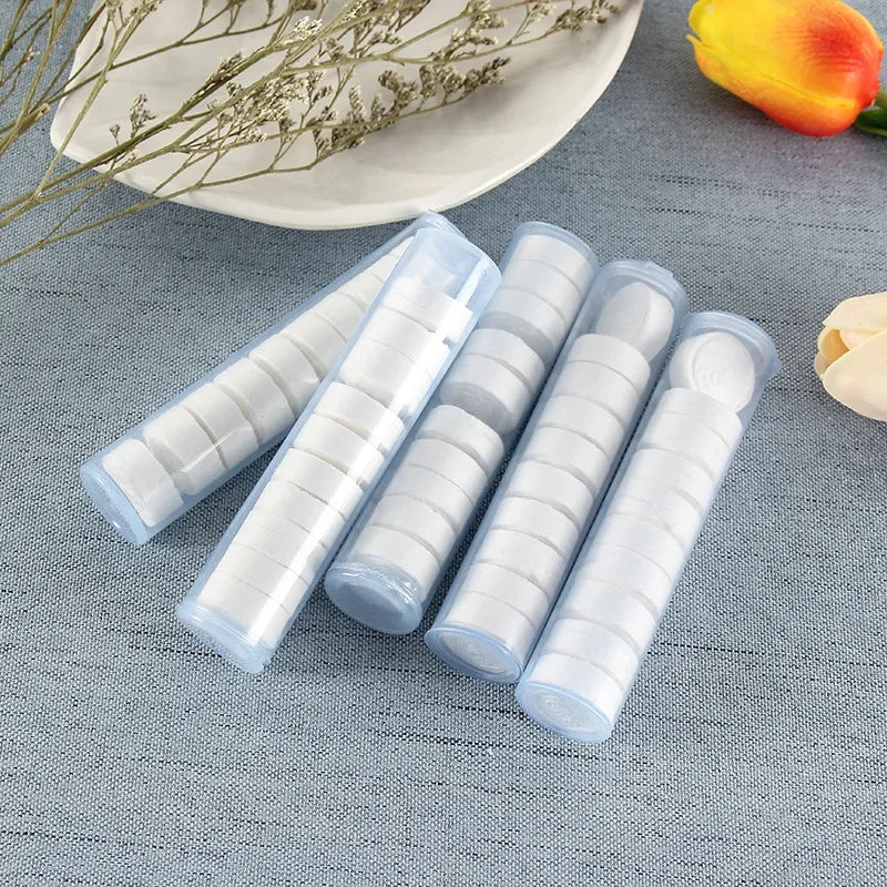 10pcs Per Tube Magical Towel Non-Wovenfabric Mini Disposable Compressed Towel Outdoor Travel Camping Fishing Face Cleaning