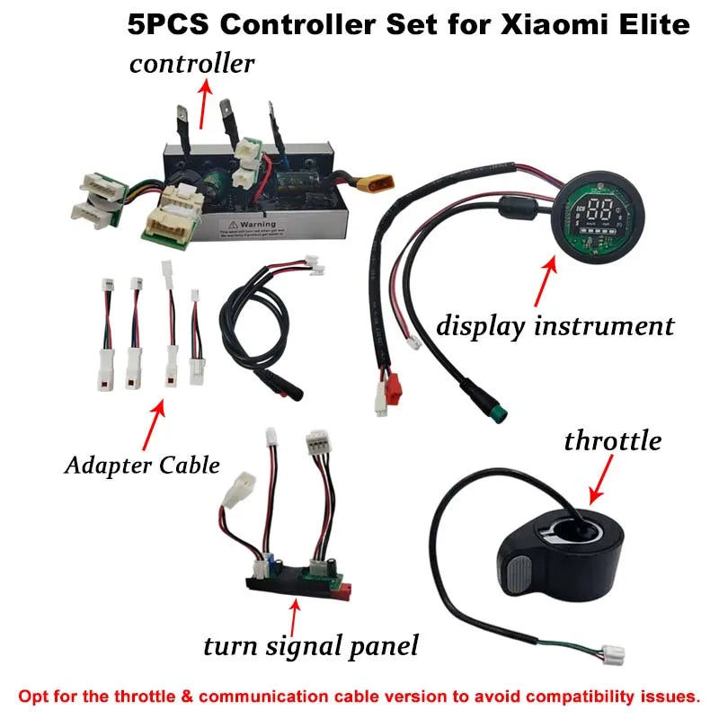 Upgraded 55km/h E-Scooter Controller Kit For Xiaomi Elite E-Scooter - Speed Unlock, Motor Self Learning Motherboard Replacement