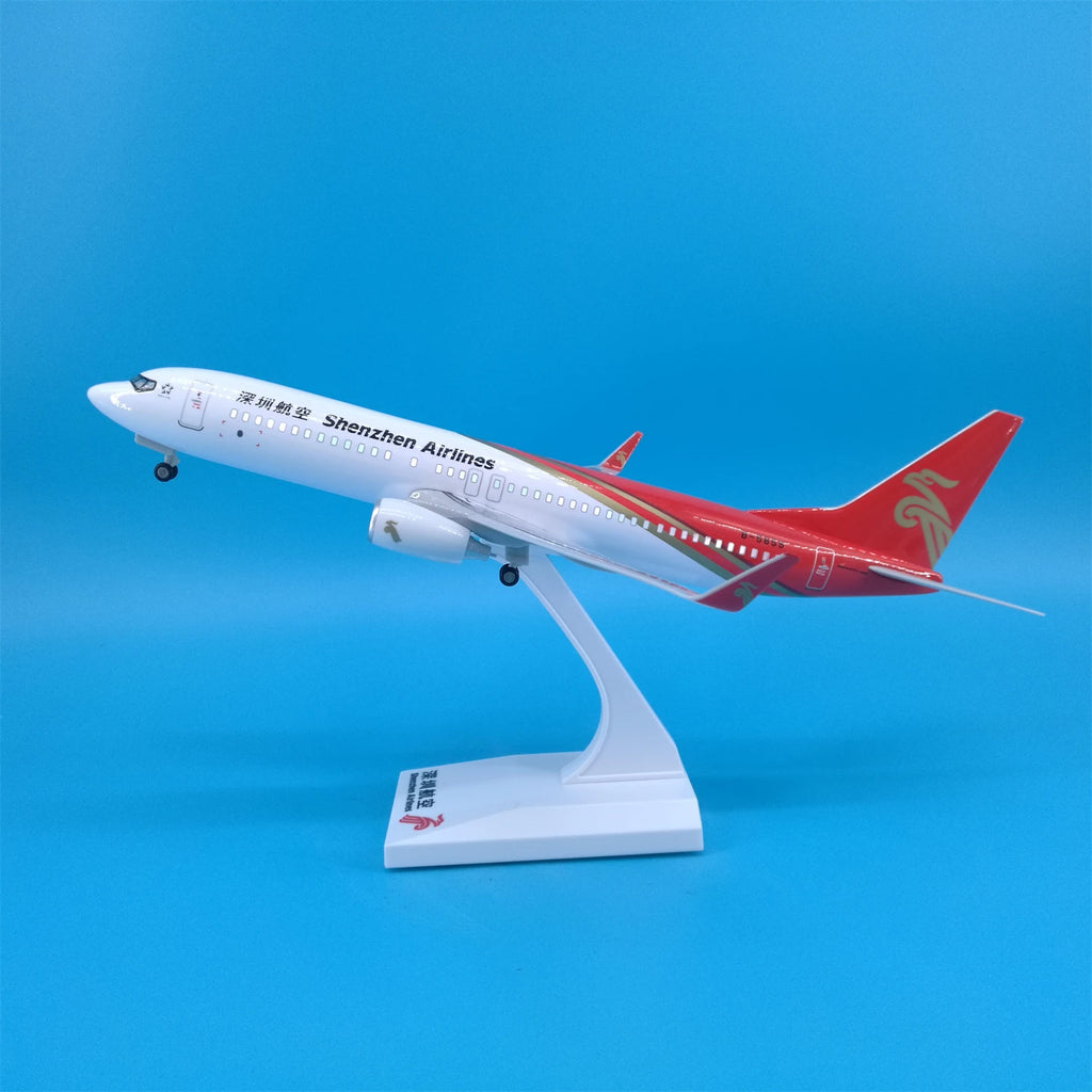 30cm Chinese Airbus & Boeing Airplane Model Diecast Resin with LED Light
