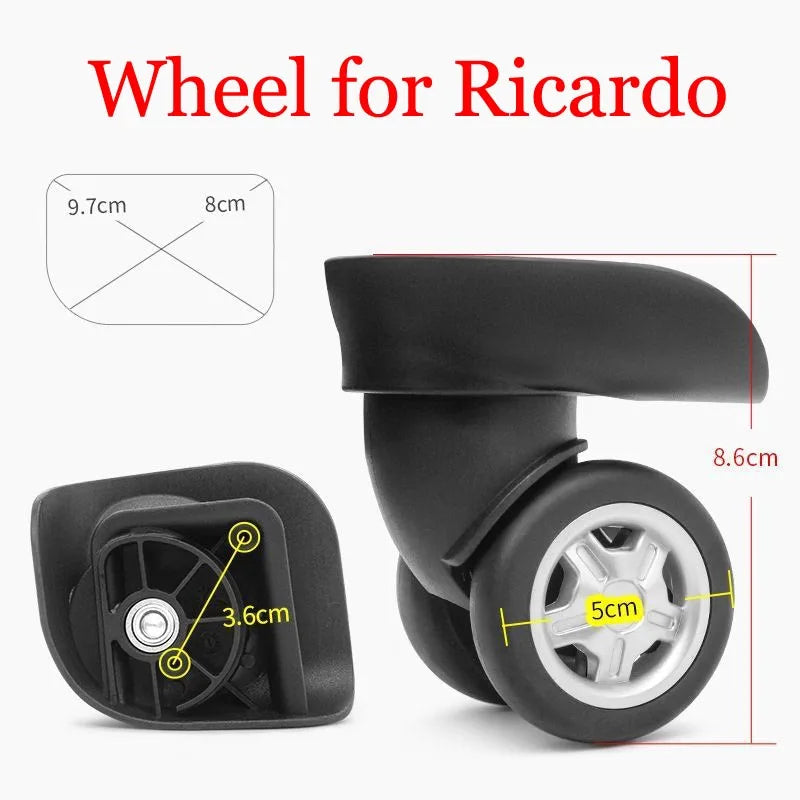 Luggage Wheel for Ricardo Luggage Suitcase Wheel Replacement Trolley 9055 Universal Wheel