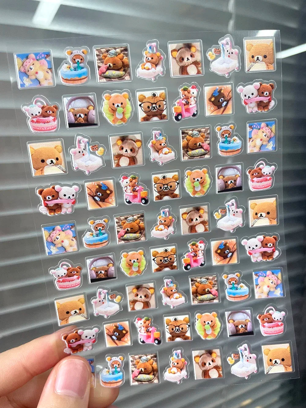 Mini Rilakkuma Hellokitty Food Pvc Luggage Tags Stickers Nail Art Diy Earphone Cover Bottle Notebook Car Waterproof Stickers