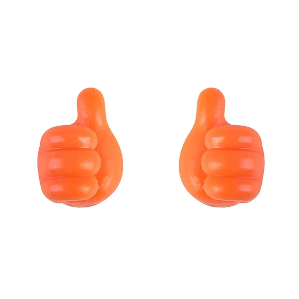 Hand-shaped Rubber Holder Glasses Cable Power Cord Charging Line Self Adhesive Mini Hook Storag Organizer Gadget Car Accessories