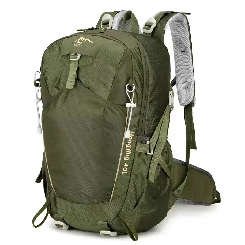 40L outdoor hiking camping backpack outdoor waterproof lightweight mountaineering bag cycling backpack with waterproof cover