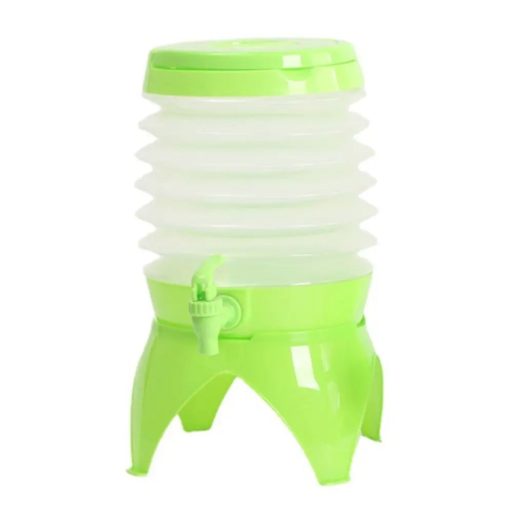 3.5L Water Dispenser Drink With Beverage Jug Fridge Container Collapsible Camping Pitcher Portable