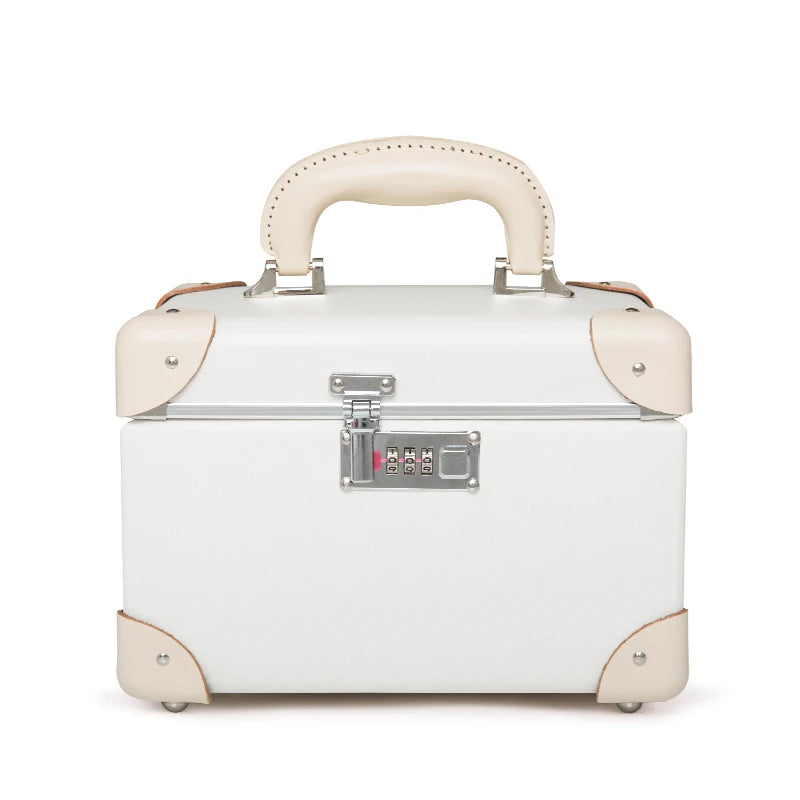 Luxury Women's Makeup Suitcase Travel Valise Voyage Hand Large Capacity Cosmetics Storage Organizer Box Hand Sewing Beauty Case