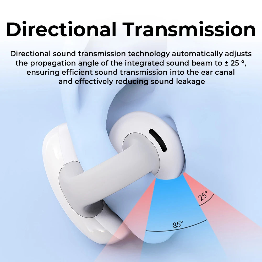 Wireless touch Bluetooth earphones 5.3 clip in ear game call noise reduction and comfortable music earphone charging compartment