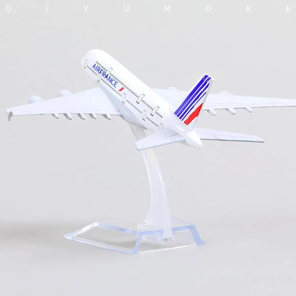 1/400 16cm France A380 Model Plane Diecast Metal Airplane Model kit  with Display Plane Stand Gift or Desktop Collection