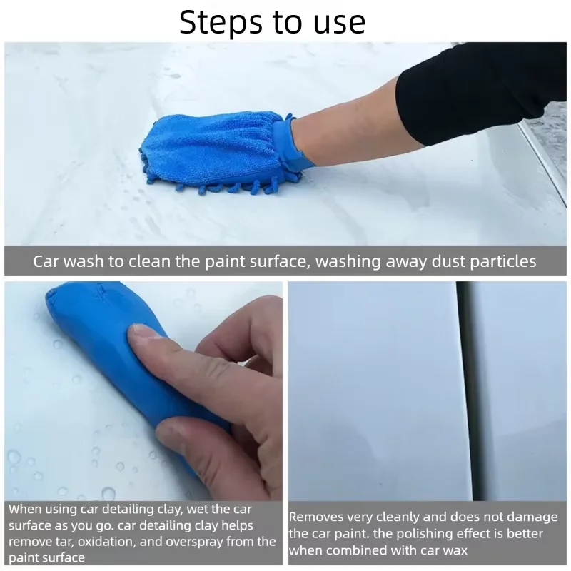Car Detailing Clay Bar Kit Blue Auto Cleaning Clay Bar Automotive Surface Cleaning Plasticine Gel XCN02