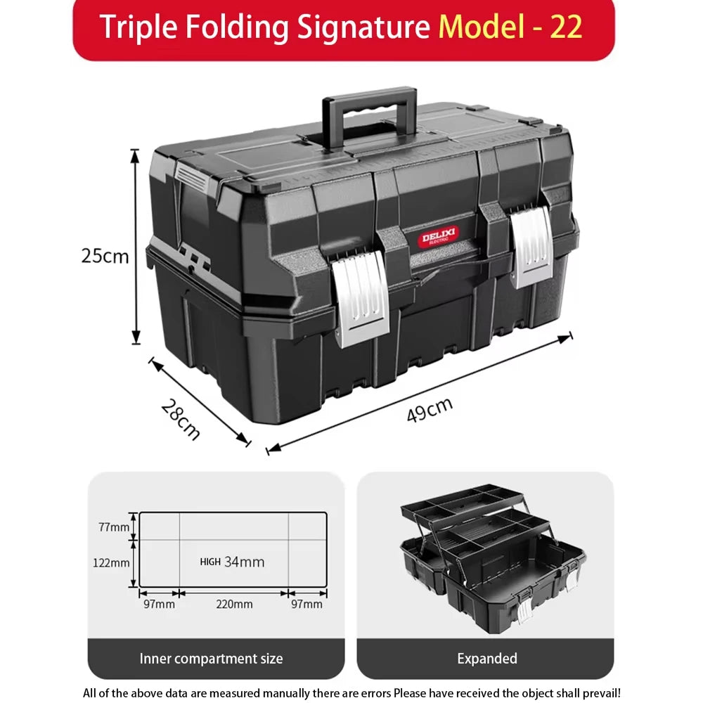 Multi-Layer Folding Tool Box Electrician Tool Organizer Multifunctional Tool Box Home Hardware Accessories Portable Storage Box