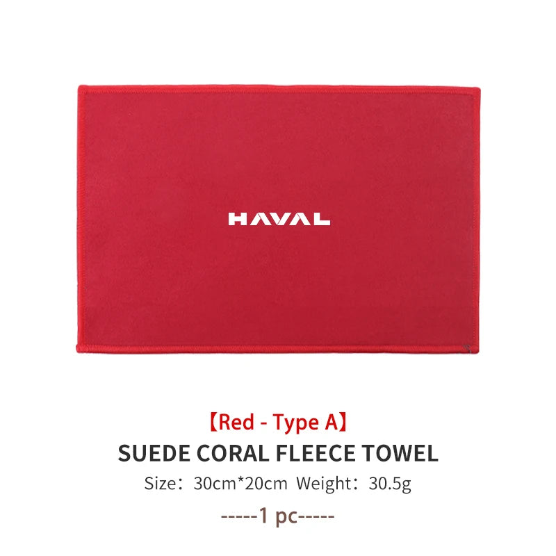 Super Absorbent Car Wash Coral Velvet Towel Cleaning Cloth For Haval Jolion H1 H2 H3 H4 H5 H6 H7 H8 H9 M6 F7x M4 F5 F7