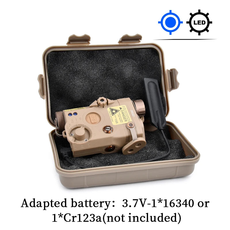 Tactical ATPIAL (LA-5C/PEQ UHP) Ultra High Power AN/PEQ-15 Scout LED Fit 20MM Rail Hunting Outdoor strong light flashlight