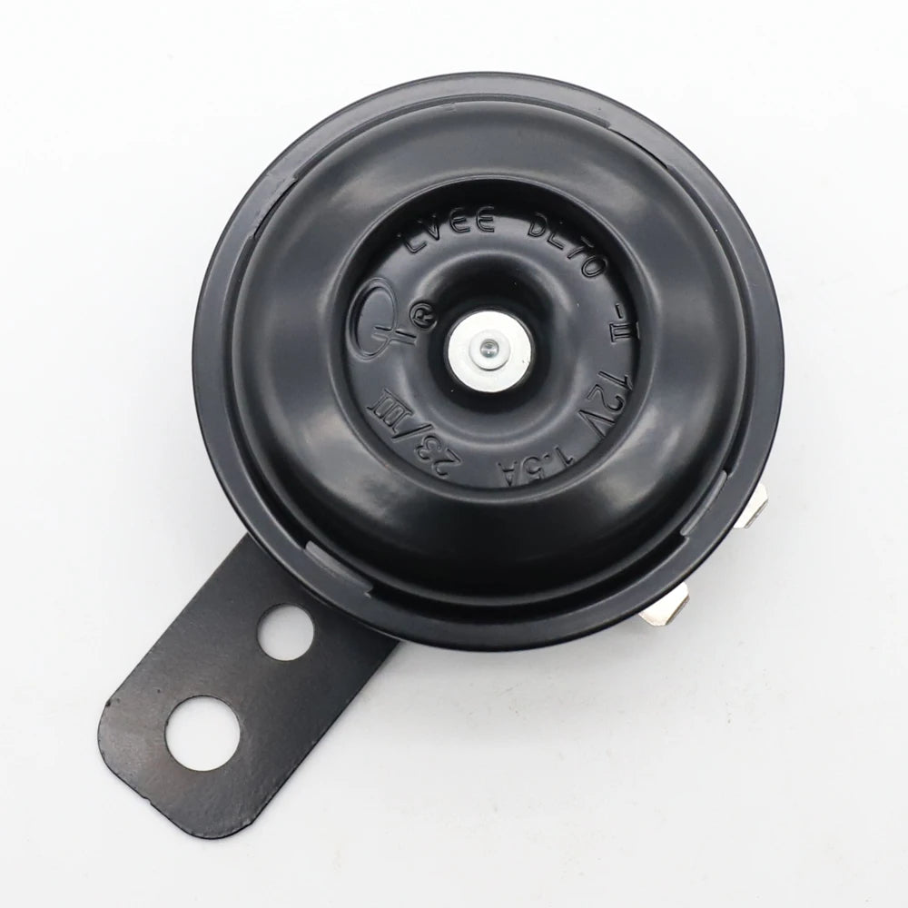 LVEE DL70 Series 12V Motorcycle Horn Universal Waterproof Electric 105dB Original Modified Motor Scooter Loud Sound Black