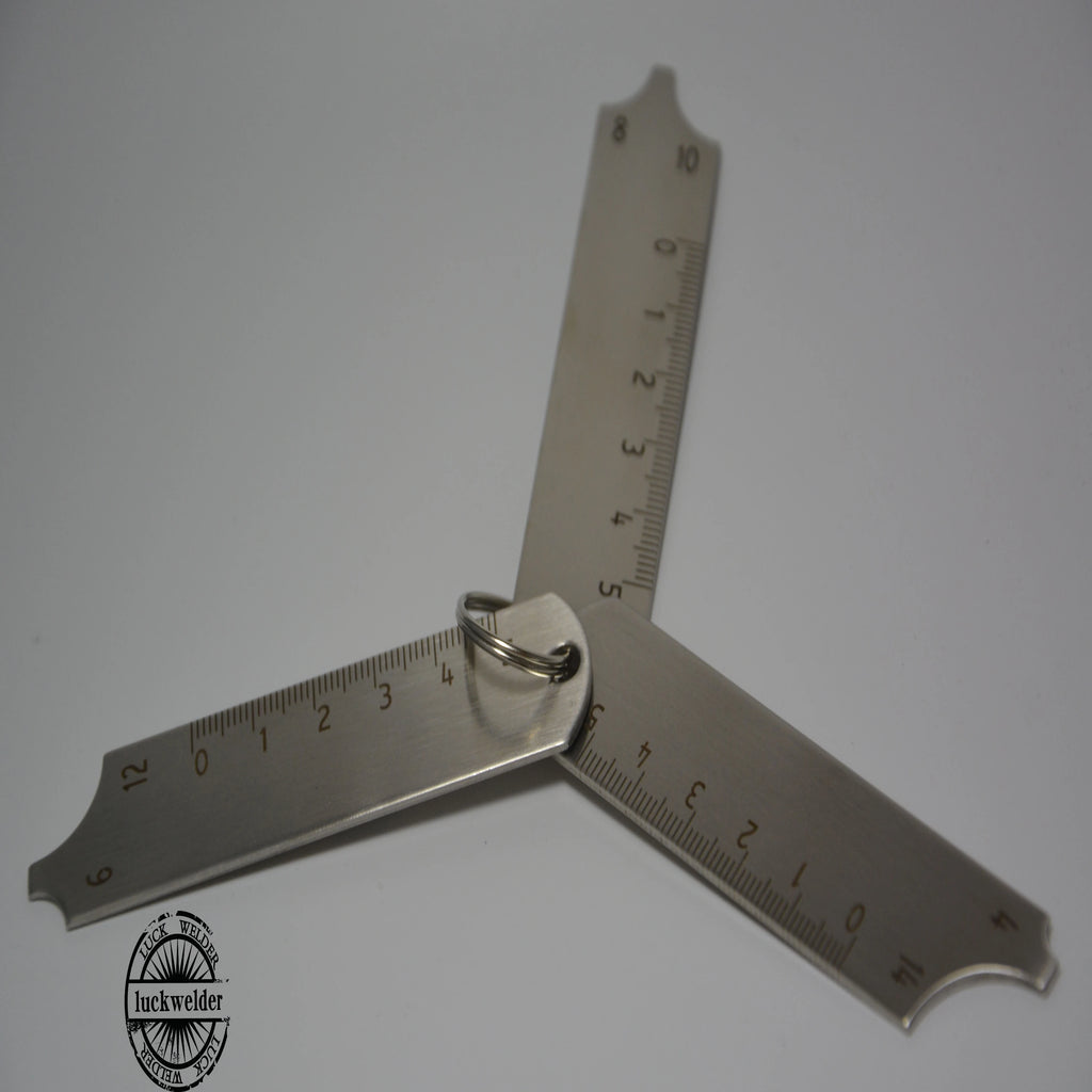 Three-Piece Key Set Inspection Welding Gauge Fit MIG/TIG/STICK Welding Test Gage