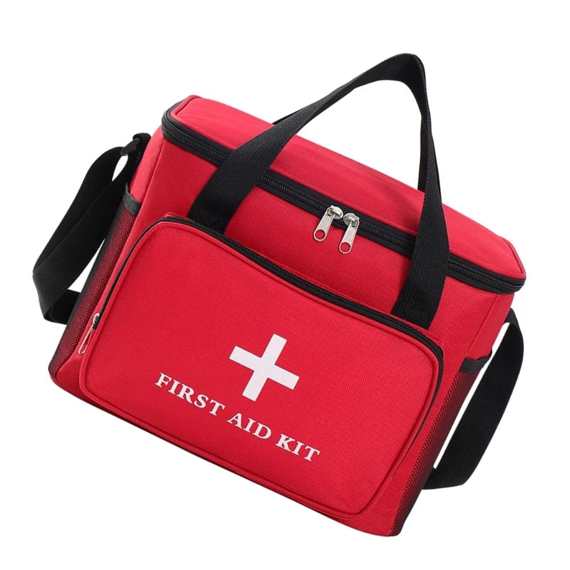 Large Capacity First Aid Storage Bag With Waterproof Anti Fall Design For Home Travel Hiking Camping Safety Protections