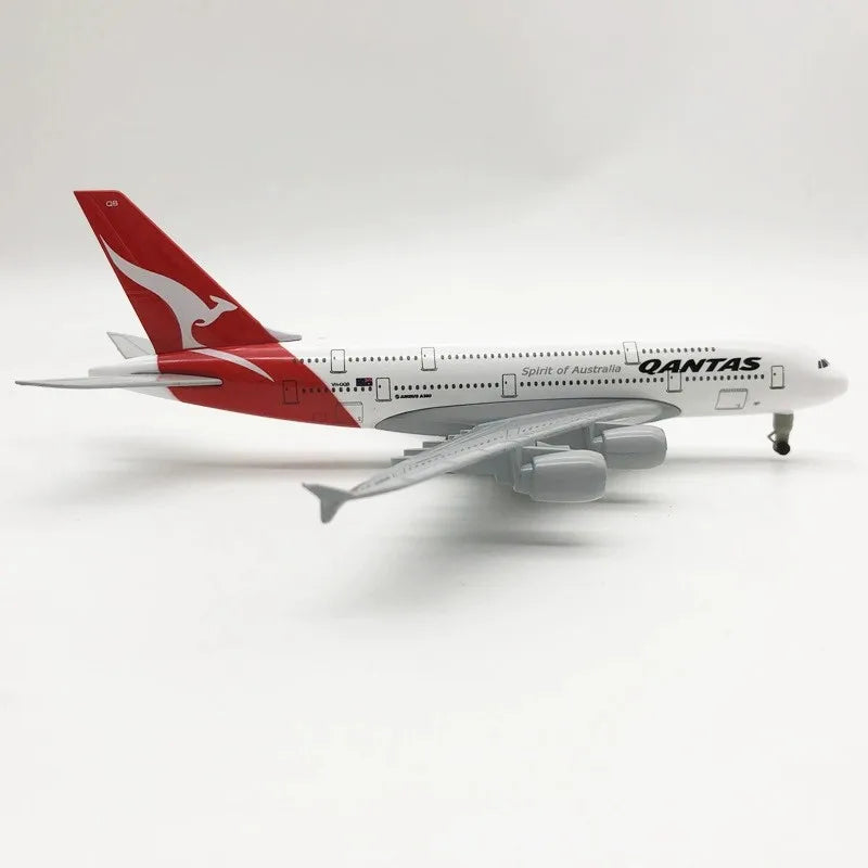 Replica Toy Aircraft Model Australia Airways 20CM A380 Qantas Airways Model Planes Simulation Metal Alloy With Landing Gear